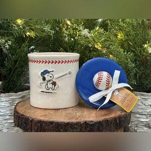 ⚾️ Brand NEW w/Tags Peanuts x Rae Dunn PLAY BALL Canister featuring Snoopy ⚾️
